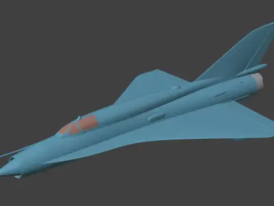 Mig-21 Tu-144 Analog 3D print model