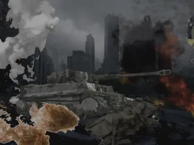 Tiger Tank Low-poly 3D model