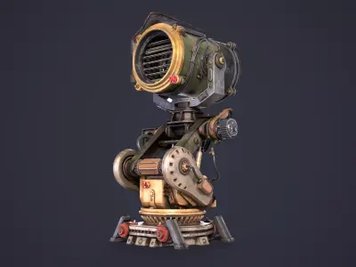 Sci - Fi Searchlight Military 3D model