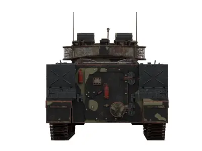 4K MCV 80 warrior Tracked Mechanised Combat Vehicle in Arnold Low-poly 3D model