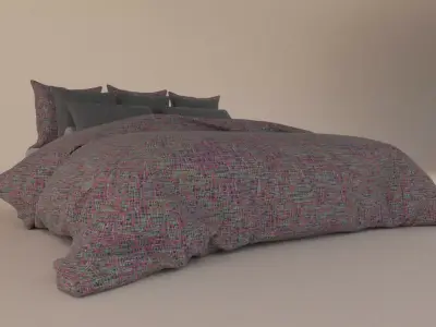 Modern Bed 3d Model Free 3D model