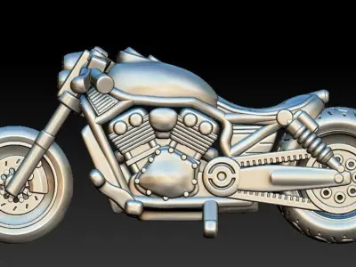 Harley Davidson V-Rod Bobber Free 3D print model