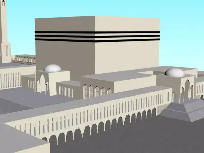 BAITUL MUKARRAM MOSQUE 3D model