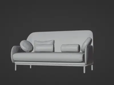 Se Beetley Sofa Free 3D model