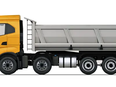 Iveco X-Way tipper 480 8x4 2021 3D model