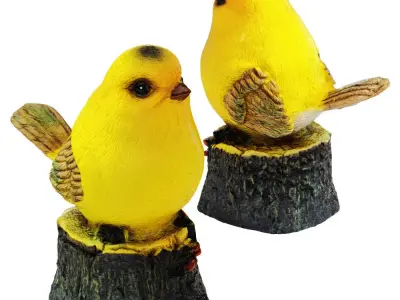 Figurine Yellow bird 01 3D model