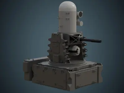 Cannon 1 Basic Low-poly 3D model