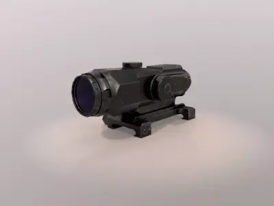 Leupold Mark4 Hamr Scope Low-poly 3D model