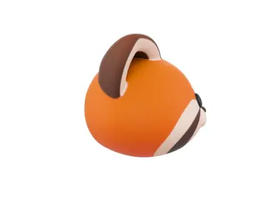 Prop170 Red Panda Head 3D model