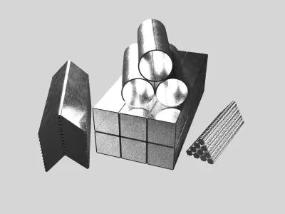 Rolled metal 3D model