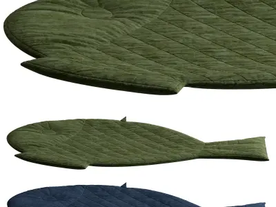 Fish rug for kids 3D model