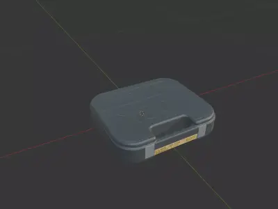 Glock Case Low-poly 3D model