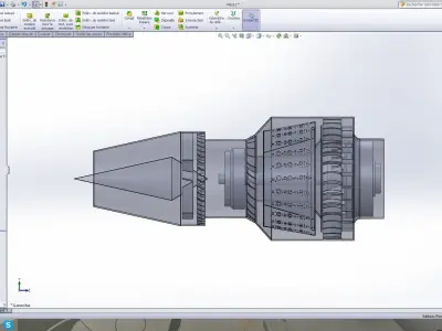 jet engine design  3D model