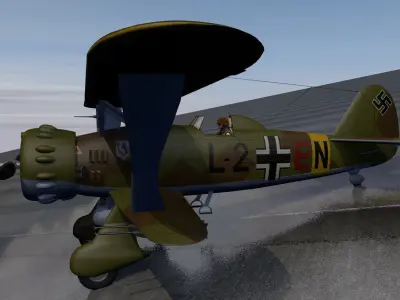 Henschel Hs-123 A-1 3D model
