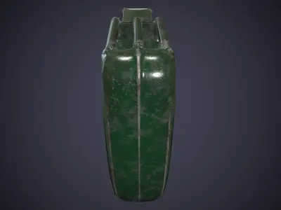 Low poly Jerrycan gas can Low-poly 3D model
