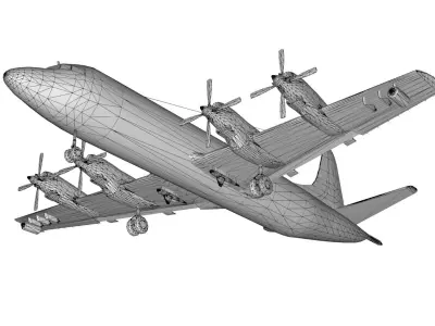 Lowpoly P-3C Orion 3D Model Low-poly 3D model