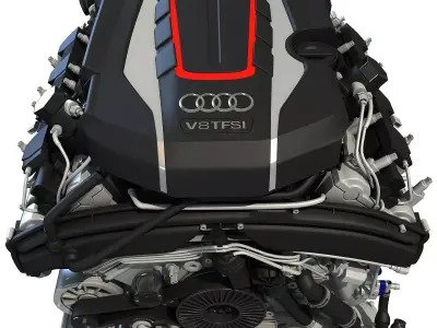 Audi Engine 3D model