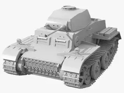 Panzer 2 J Tank 3D model