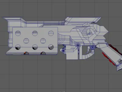 Samira Pistol Low-poly 3D model