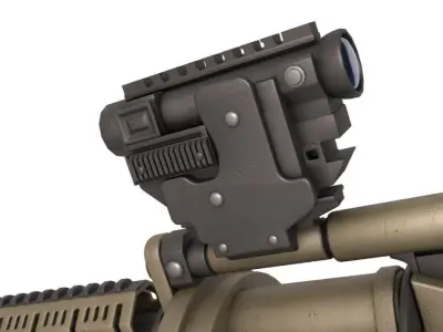 Grenade Launcher Milkor 3D model