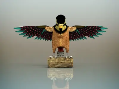 Woodpecker Bird 3D model