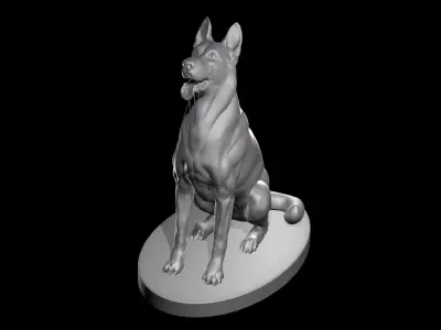 German Shepherd Dog  3D model