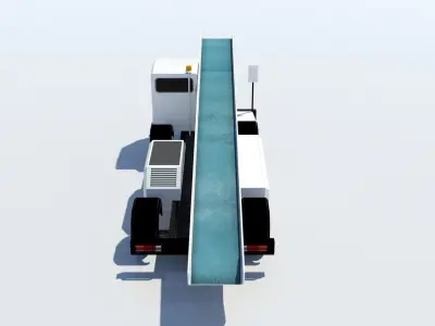 Darmec Belt Baggage Loader AIrport Low-poly 3D model