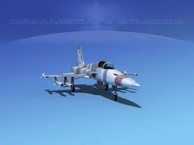 Northrop F-5E Tiger V02 USAF 3D model