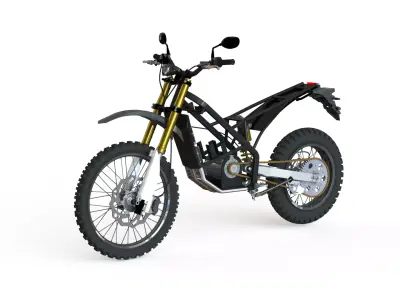 Electric motorcycle chassis for trail motorcross offroad 3D model