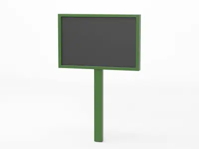 Market Sale sign 3d model Low-poly 3D model