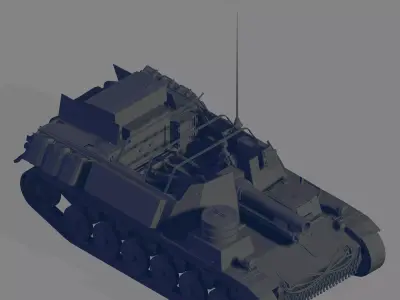 15cm sIG 33 B Sfl 3D model