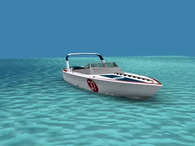 Phazer 38 Cigarette Boat V06 3D model