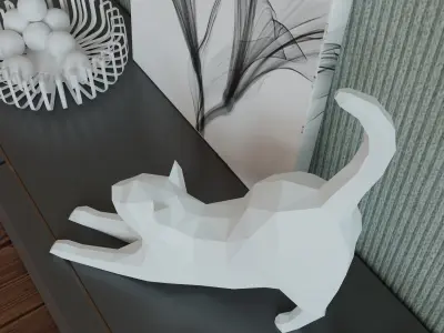 Lazy Cat 3D model 3D model