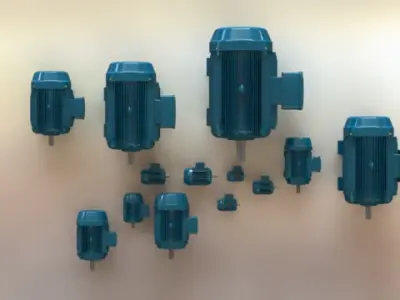 Weg electric motors Free 3D model