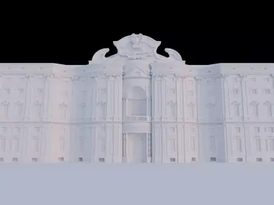 Palazzo Carignano - High-Quality 3D model