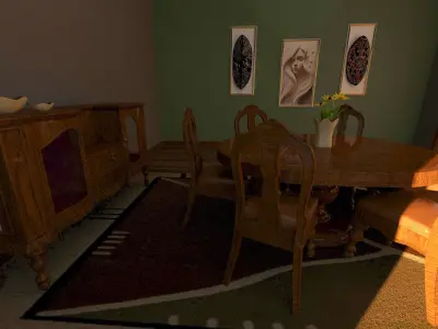 dinning room set 3D model