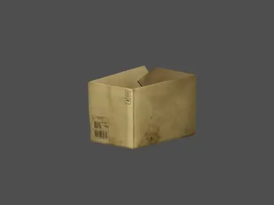 Boxes Low-poly 3D model