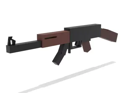 LowPoly Weapons 3D model