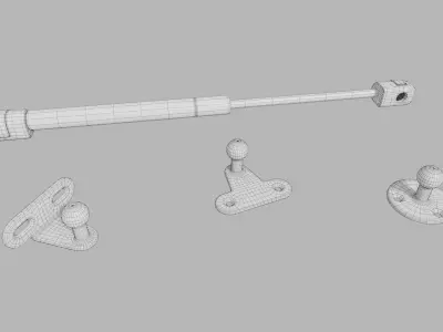 Door gas piston 3D model