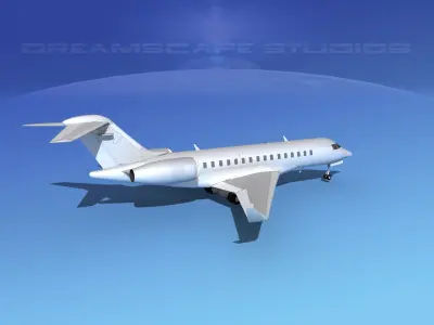 Global Express 8000 Bare Metal 3D model