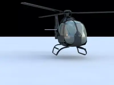 eurocopter helicopter 3D model