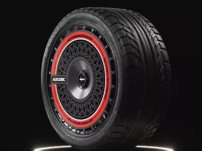 BF Goodrich g-Force Sport COMP-2 Tire Real World Details 3D model