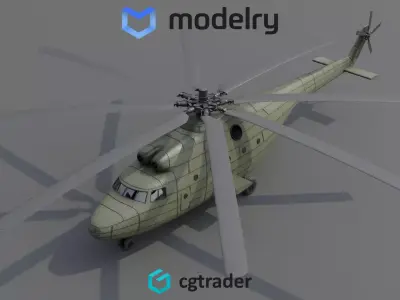 Heavy Lift Helicopter 3D model