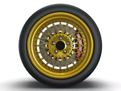 Forgeline Heritage Series LS3 wheel 3D model