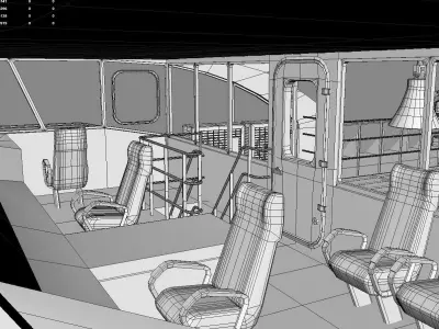  Passenger ferry 3D model