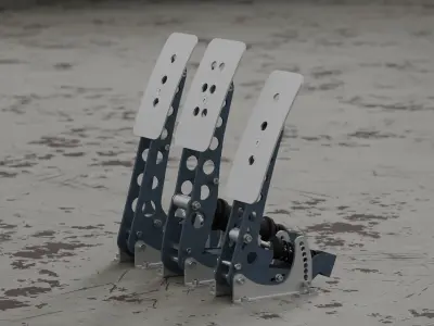 Sim Racing Pedals Dutch Engineering 3D model
