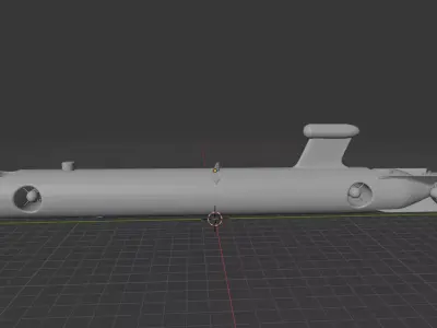 AUV AMULET II - Autonomous Underwater Vehicle 3D print model