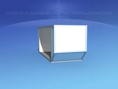 IATA 6 Air Cargo Container Low-poly 3D model