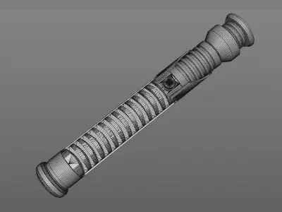 Star Wars Qui-Gon Jinn lightsaber  3D print model purchase