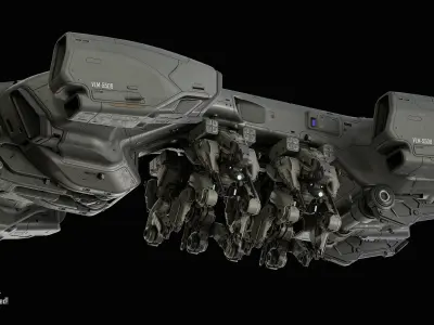 Dropship Concept 3D model